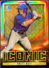 Brett Baty #BI-20 Baseball Cards 2023 Bowman Chrome Iconic Prices