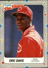 Eric Davis Baseball Cards 1988 Fleer Star Stickers Prices