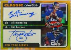 Eli Manning, Tiki Barber [Signature Gold] #CC-9 Football Cards 2022 Panini Classics Combos Prices