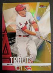 Mike Trout [Gold Refractor] #1 Baseball Cards 2017 Topps Finest Prices