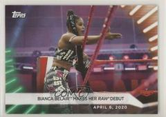 Bianca Belair Makes Her Raw Debut [Green] Wrestling Cards 2021 Topps WWE Women's Division Prices