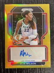 A'ja Wilson [Gold] #SG-AJW Basketball Cards 2022 Panini Prizm WNBA Signatures Prices