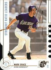 Mark Grace #95 Baseball Cards 2002 Topps Ten Prices
