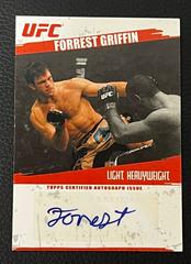 Forrest Griffin Ufc Cards 2009 Topps UFC Round 2 Autographs Prices