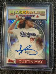 Dustin May [Refractor] #DM Baseball Cards 2020 Topps Finest Flashbacks Autographs Prices