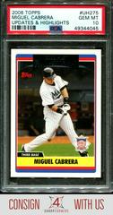 Miguel Cabrera #UH275 Baseball Cards 2006 Topps Updates & Highlights Prices