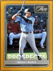 Noelvi Marte [Gold] #P-2 Baseball Cards 2022 Panini Three and Two Prospects Prices