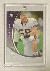 Brock Lesnar [Silver] #203 Football Cards 2004 Upper Deck Sweet Spot Prices
