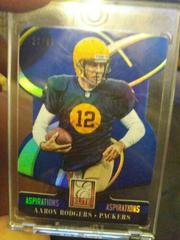 Aaron Rodgers [Aspirations Die Cut] #36 Football Cards 2014 Panini Elite Prices