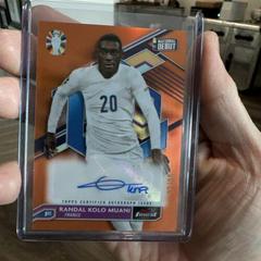 Randal Kolo Muani [Orange Refractor] #BCA-KM Soccer Cards 2023 Topps Finest Road to UEFA EURO Autograph Prices