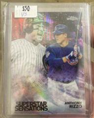 Anthony Rizzo [Red Refractor] #SS-9 Baseball Cards 2018 Topps Chrome Superstar Sensations Prices