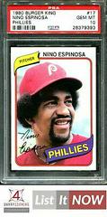 Nino Espinosa #17 Baseball Cards 1980 Topps Burger King Phillies Prices