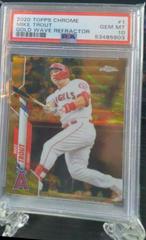 Mike Trout [Gold Wave Refractor] Baseball Cards 2020 Topps Chrome Prices