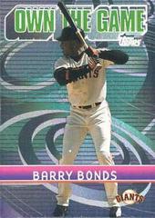 Barry Bonds #OG5 Baseball Cards 2002 Topps Own the Game Prices
