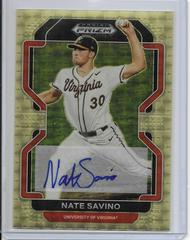 Nate Savino [Gold] #PDP82 Baseball Cards 2022 Panini Prizm Draft Picks Prices