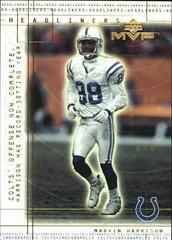 Marvin Harrison Football Cards 2000 Upper Deck MVP Headliners Prices