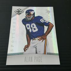 Alan Page [Silver Spotlight] #128 Football Cards 2012 Panini Limited Prices