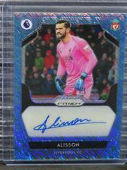 Alisson [Blue Shimmer] Soccer Cards 2019 Panini Prizm Premier League Signatures Prices