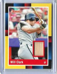 Will Clark [Gold] #R88M-WC Baseball Cards 2022 Panini Donruss Retro 1988 Materials Prices
