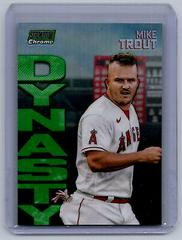 Mike Trout [Green] Baseball Cards 2022 Stadium Club Chrome Dynasty and Destiny Prices