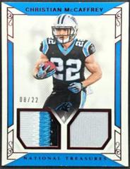 Christian McCaffrey [Patch Autograph Red] #181 Football Cards 2017 Panini National Treasures Prices
