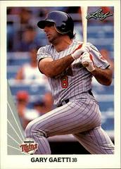 Gary Gaetti #97 Baseball Cards 1990 Leaf Prices
