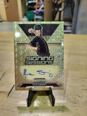 Nick Swiney [Gold Prizm] #SS-NS Baseball Cards 2021 Panini Prizm Draft Picks Signing Sessions Autographs Prices