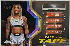 Angela Hill [Black Refractor] #TFT-28 Ufc Cards 2024 Topps Chrome UFC Tale of the Tape Prices