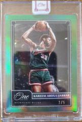 Kareem Abdul Jabbar [Green] Basketball Cards 2020 Panini One and One Prices