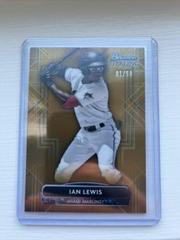 Ian Lewis [Gold] #BSP-63 Baseball Cards 2022 Bowman Sterling Prices