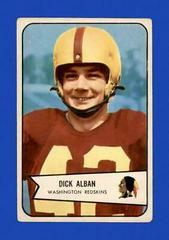 Dick Alban Football Cards 1954 Bowman Prices