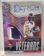 Adam Thielen [Pink] Football Cards 2022 Panini Spectra Vested Veterans Patch Autographs Prices