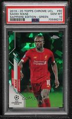 Sadio Mane [Green] #90 Soccer Cards 2019 Topps Chrome UEFA Champions League Sapphire Prices