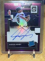Aaron Ashby [Purple] #RRS-AA Baseball Cards 2022 Panini Donruss Optic Rated Rookie Signatures Prices