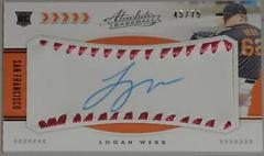 Logan Webb [Material Signature Pink] #122 Baseball Cards 2020 Panini Absolute Prices