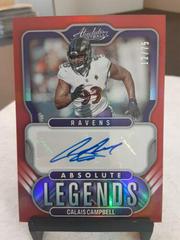 Calais Campbell [Red] Football Cards 2022 Panini Absolute Legends Signatures Prices