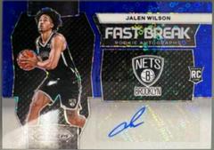 Jalen Wilson [Blue] #3 Basketball Cards 2023 Panini Prizm Fast Break Rookie Autograph Prices