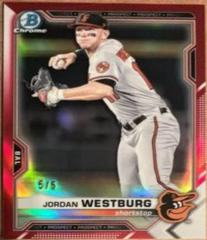 Jordan Westburg [Red Refractor] #BCP-98 Baseball Cards 2021 Bowman Chrome Prospects Prices