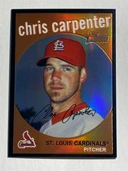 Chris Carpenter [Black Border Refractor] Baseball Cards 2008 Topps Heritage Chrome Prices
