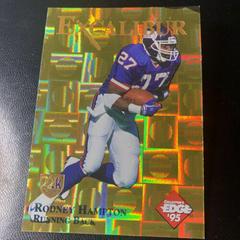 Rodney Hampton [Gold Shield Gold Prism] Football Cards 1995 Collector's Edge Excalibur 22K Prices
