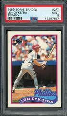 Len Dykstra #27T Baseball Cards 1989 Topps Traded Tiffany Prices