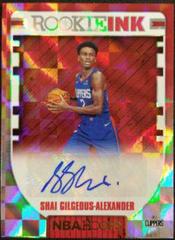 Shai Gilgeous Alexander [Red] Basketball Cards 2018 Panini Hoops Rookie Ink Prices