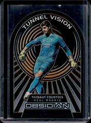 Thibaut Courtois [Orange] #3 Soccer Cards 2022 Panini Obsidian Tunnel Vision Prices