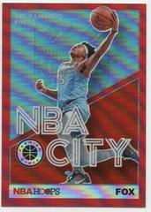 De'Aaron Fox [Red] #29 Basketball Cards 2019 Panini Hoops Premium Stock NBA City Prices