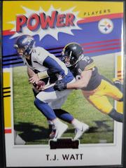 T.J. Watt #PP-TWA (Red Parallel) Football Cards 2021 Panini Contenders Power Players Prices