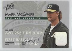 Mark McGwire #141 Baseball Cards 1995 Studio Prices