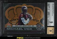 Michael Vick [Autograph] Football Cards 2001 Pacific Crown Royale Prices