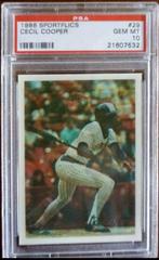 Cecil Cooper Baseball Cards 1986 Sportflics Prices