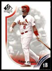 Albert Pujols Baseball Cards 2009 SP Authentic Prices