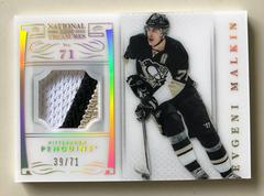 Evgeni Malkin [Base Numbers Patch] Hockey Cards 2013 Panini National Treasures Prices